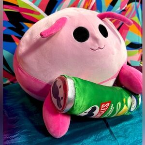 Giant Zuru Snackles Pink Shrimp Plush w/ Pringles XL Limited Edition Collectible